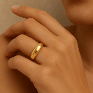 Minimalistischer Silberring